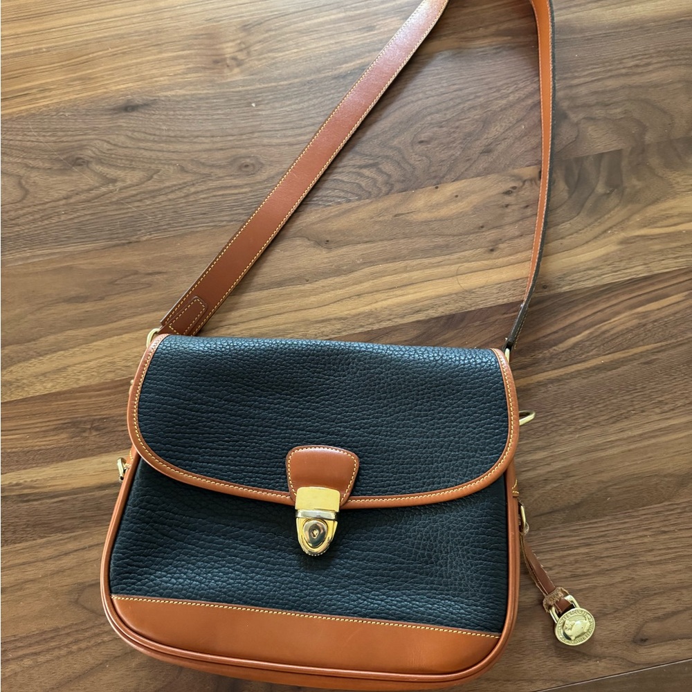 Vintage Dooney and Burke All Weather Leather Shoulder Bag
